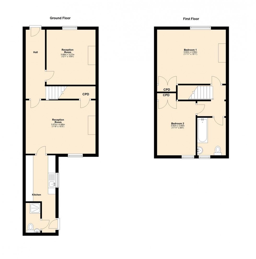 Floorplan for 1 Lytham Terrace, Ingleton