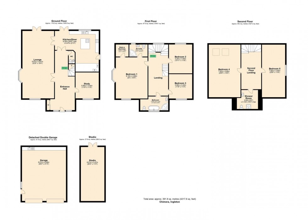 Floorplan for Chimera, Main Street, Ingleton