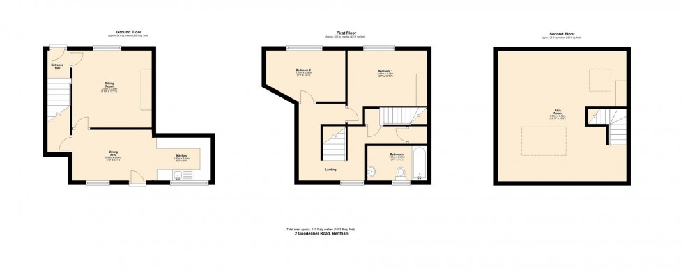 Floorplan for 2 Goodenber Road, Bentham