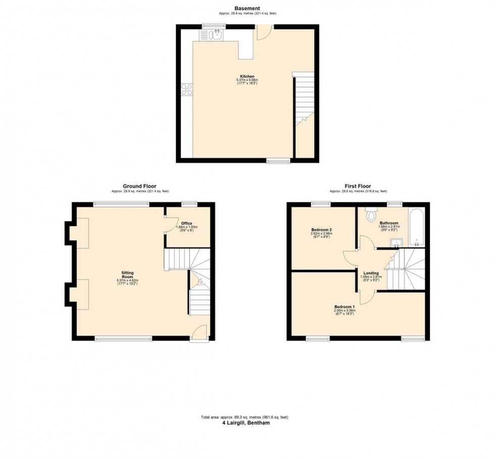 Floorplan for 4 Lairgill, High Bentham