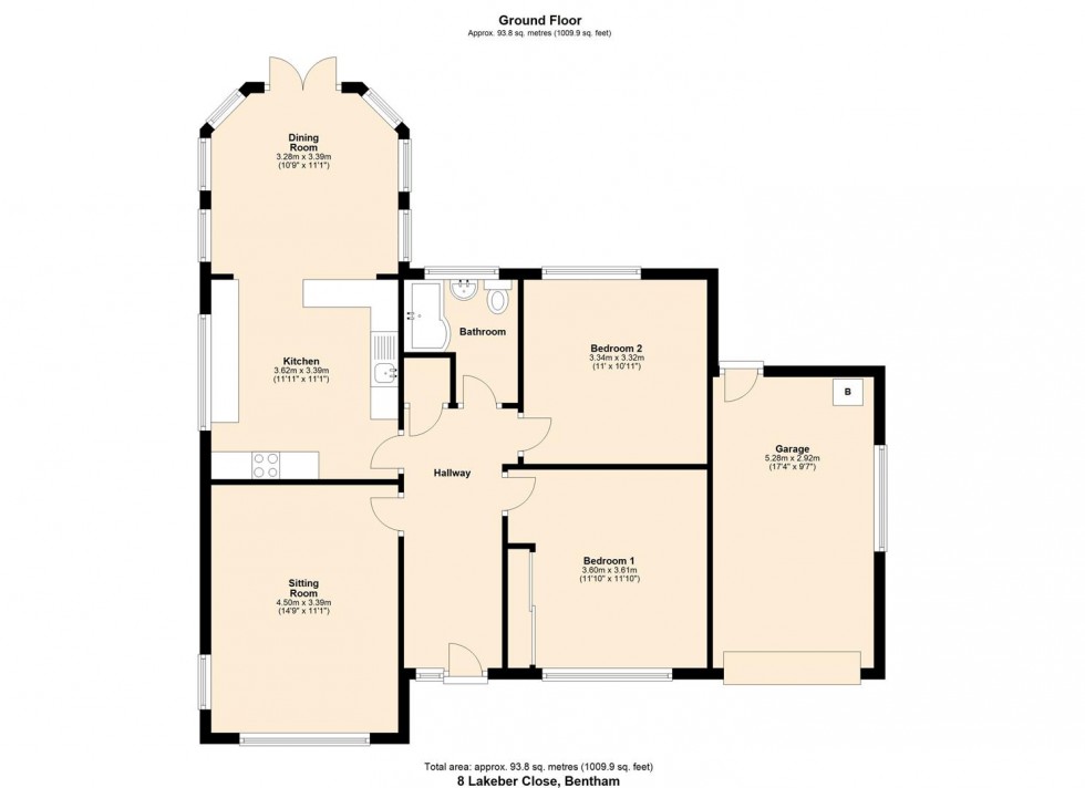 Floorplan for 8 Lakeber Close, Bentham