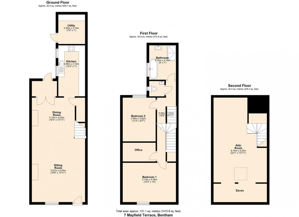 Floorplan for 7 Mayfield Road, Bentham