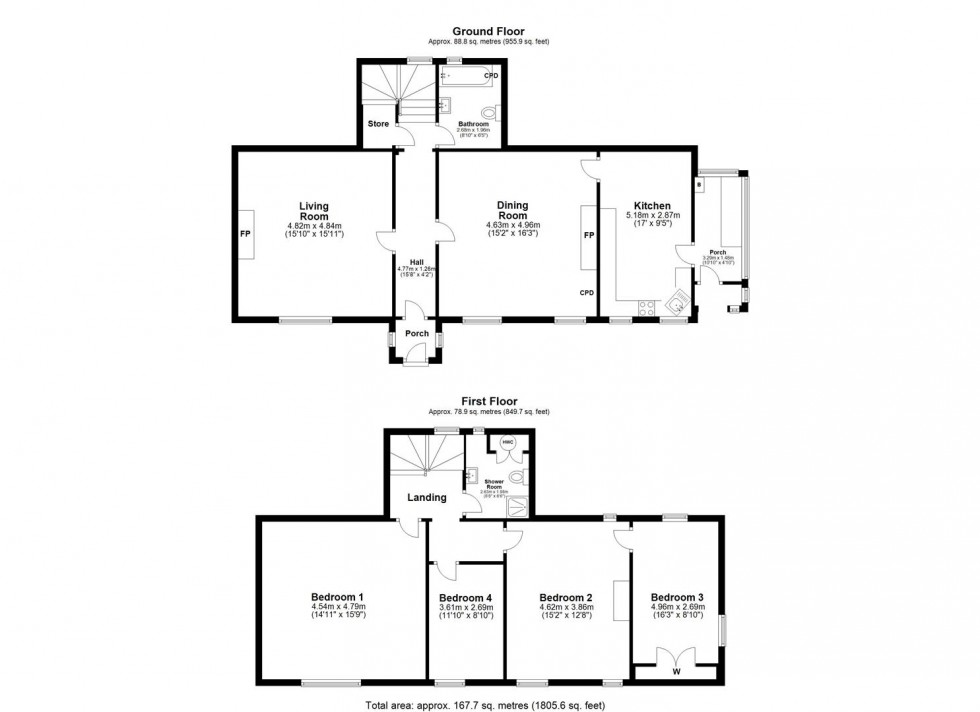 Floorplan for East Clint, Cowgill