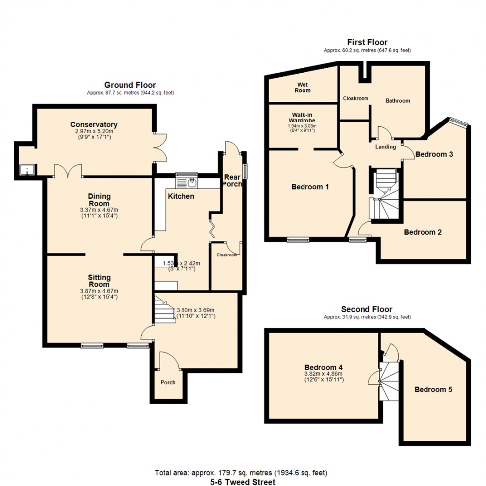 Floorplan for 5-6 Tweed Street, Bentham