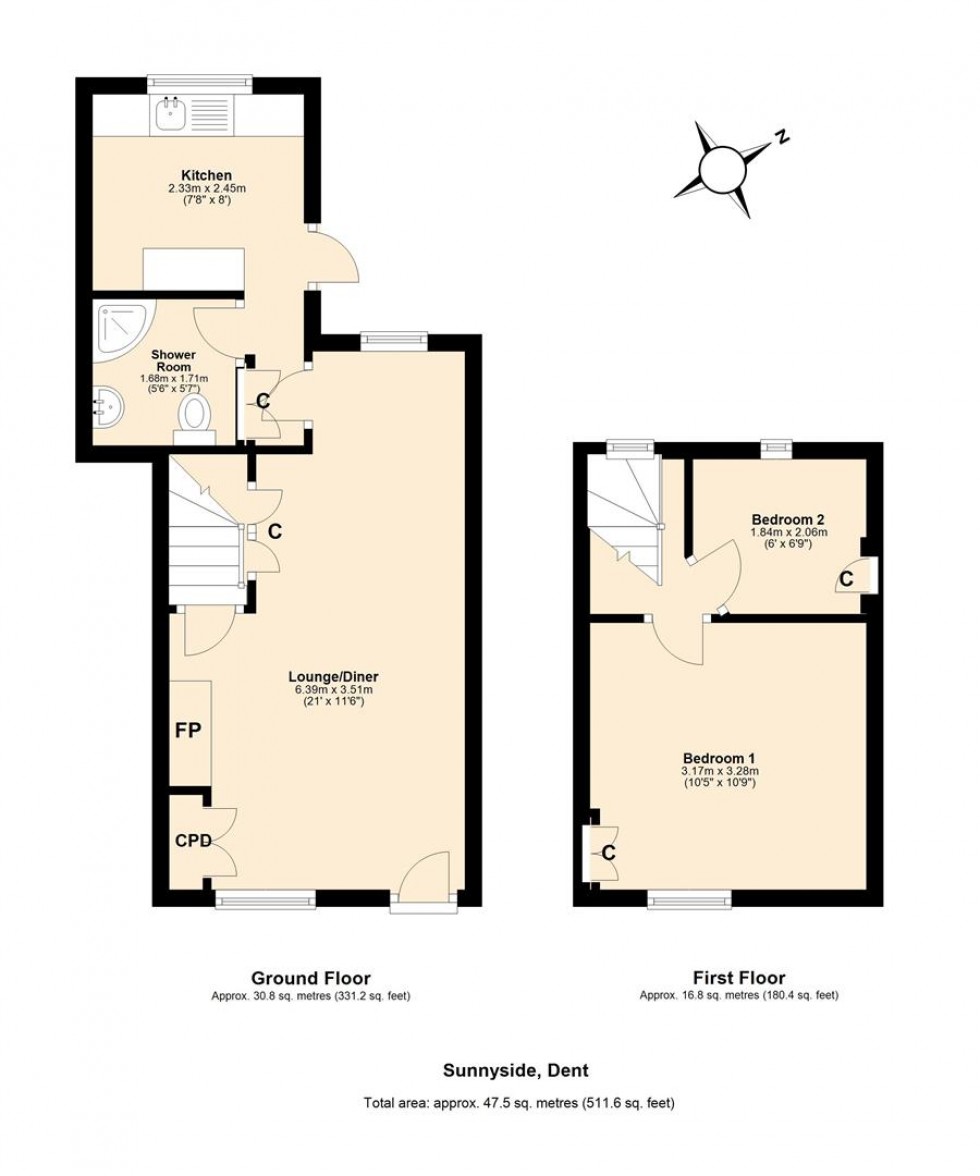 Floorplan for Sunnyside, Dent