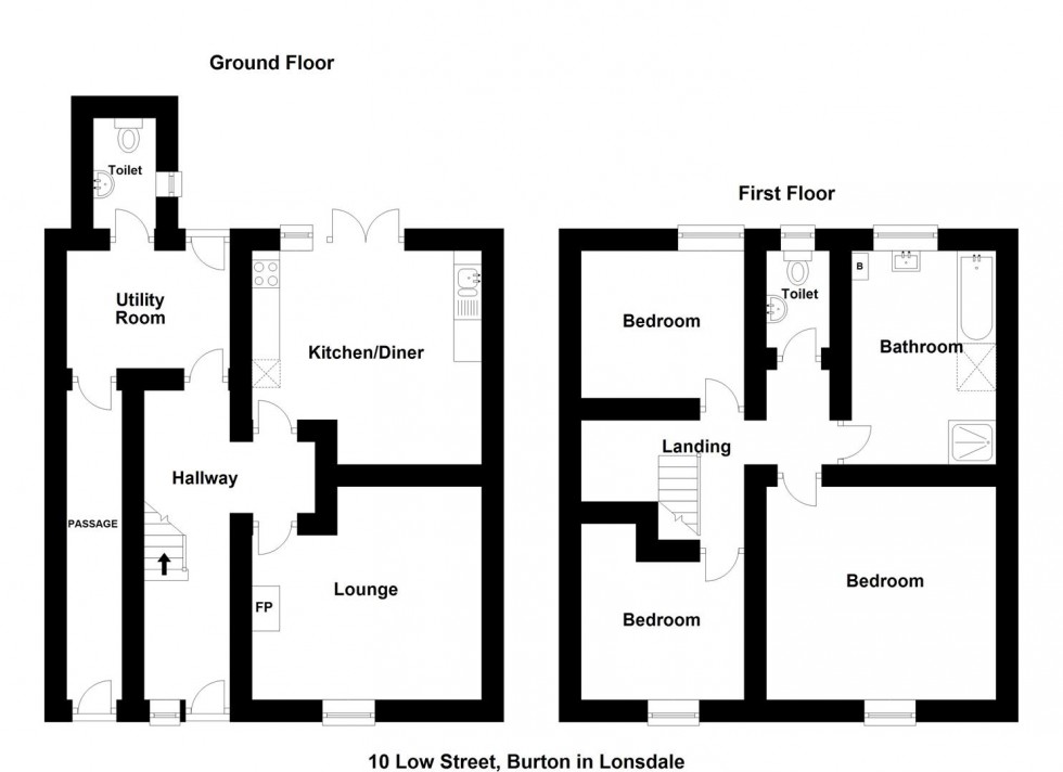 Floorplan for 10 Low Street, Burton In Lonsdale