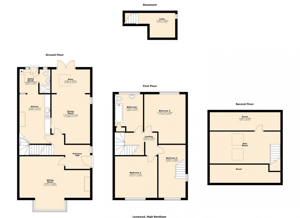 Floorplan for 4 Lakeber Drive, High Bentham.